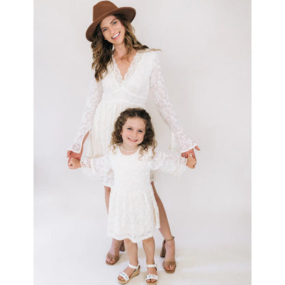 Mommy and Me! Women’s Ivory Lace Dress