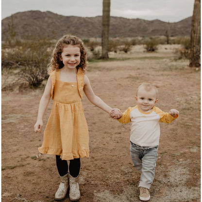 Matching Family! Boy’s Yellow Raglan Shirt