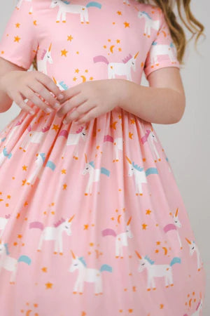 Mila & Rose Sweet Dreams Short Sleeved Twirl Dress