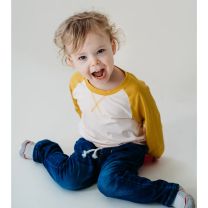 Matching Family! Boy’s Yellow Raglan Shirt