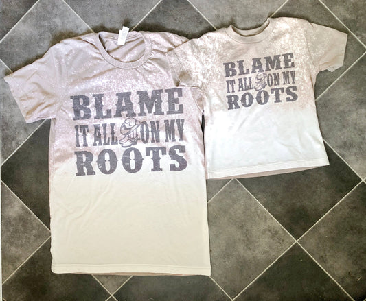 Blame it on my roots graphic tee