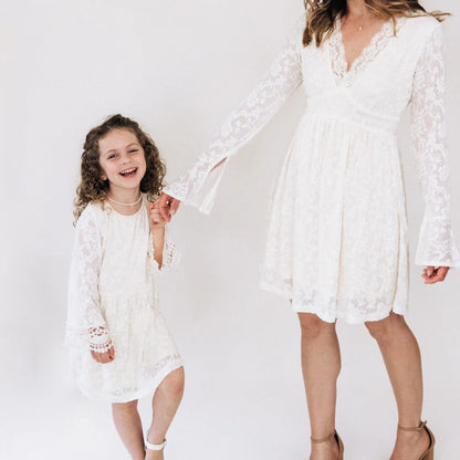 Mommy and Me! Women’s Ivory Lace Dress