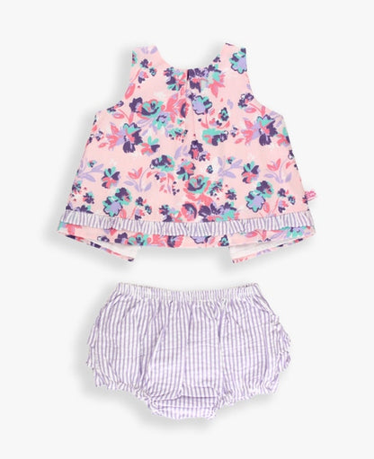 Princess Meadow Woven Ruffle Swing Top and Bloomer Set