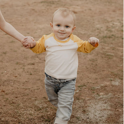 Matching Family! Boy’s Yellow Raglan Shirt