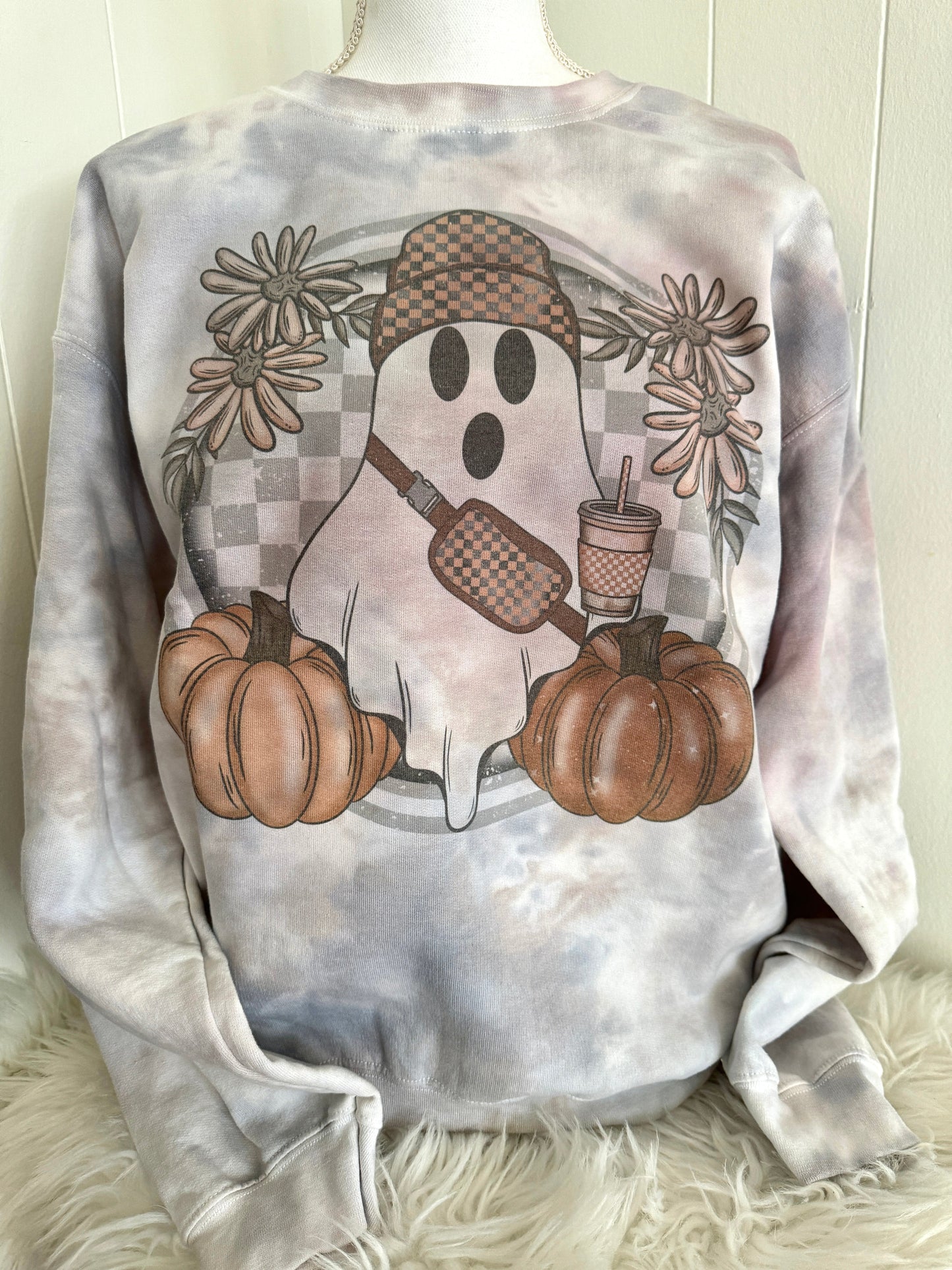 Ghosty pumpkin fall graphic tee