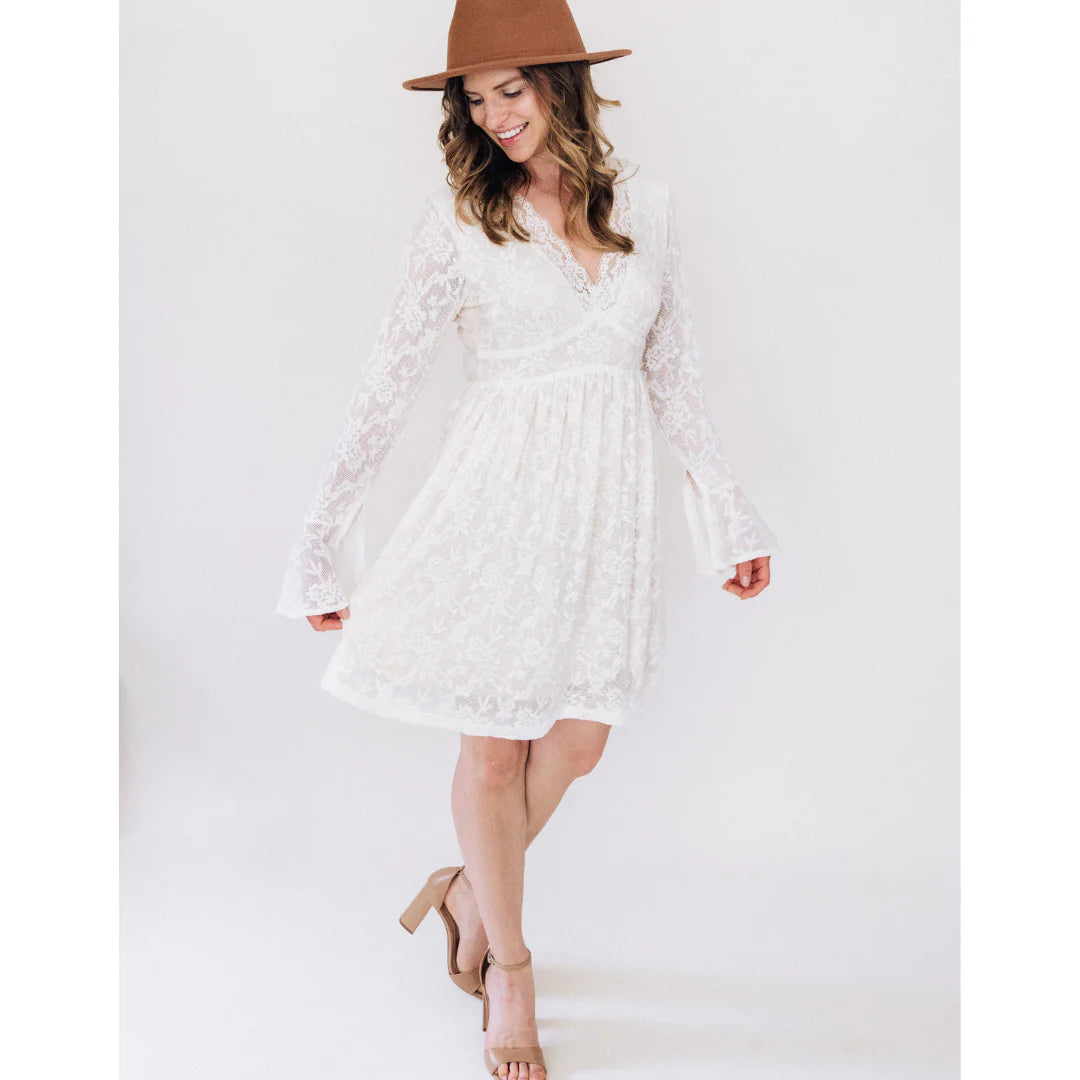 Mommy and Me! Women’s Ivory Lace Dress