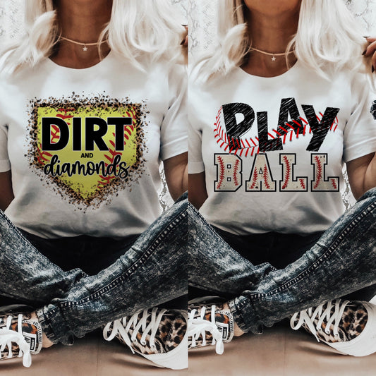 Baseball/softball graphic tee