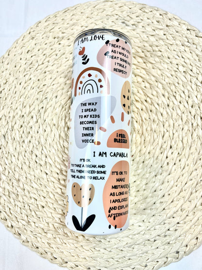 Mama affirmations tumbler