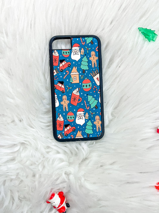 Teal christmas case(Samsung)