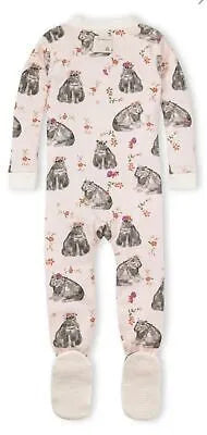 Burt’s Bees Baby Hippie Hippos Organic Cotton Pajamas